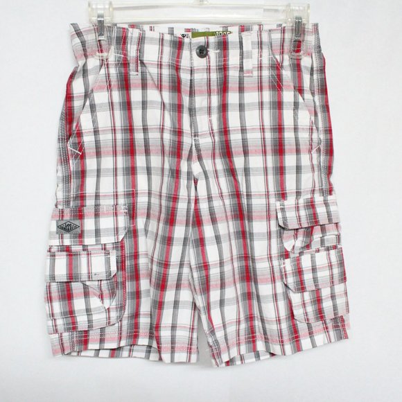 Boy's Lee Dungarees Loose Plaid Cargo Shorts - Picture 11 of 12